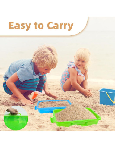 Contenedores Sensoriales de Plástico Annchwool - 3 Pcs Apilables