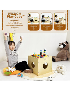 Mesa de Actividades 3 en 1 Damoch - Cubo de Juego Montessori 2