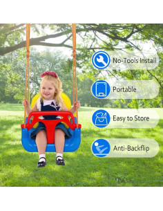 Columpio 3 en 1 IFOYO Marino Ajustable para Niños 2