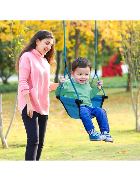 Columpio para Niños ROPECUBE Ajustable Azul 150 kg