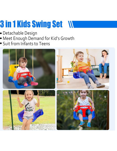 Columpio 3 en 1 IFOYO Marino Ajustable para Niños