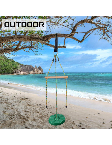 Columpio para Niños FAETKLC 3 en 1 Ajustable Verde Columpio para Niños FAETKLC 3 en 1 Ajustable Verde