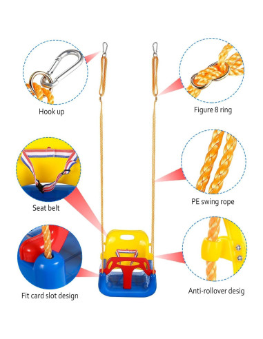 Columpio 3 en 1 IFOYO Marino Ajustable para Niños