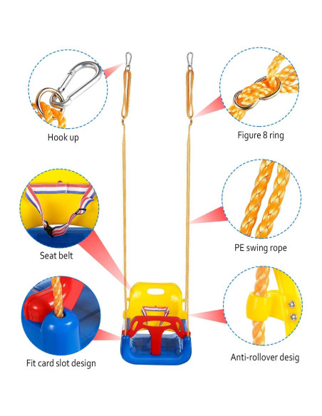 Columpio 3 en 1 IFOYO Marino Ajustable para Niños