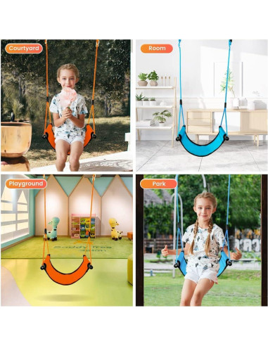 Columpio para Niños ROPECUBE Ajustable Azul 150 kg