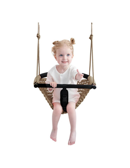 Columpio Ajustable para Niños nets Tribe - Marrón Claro Columpio Ajustable para Niños nets Tribe - Marrón Claro