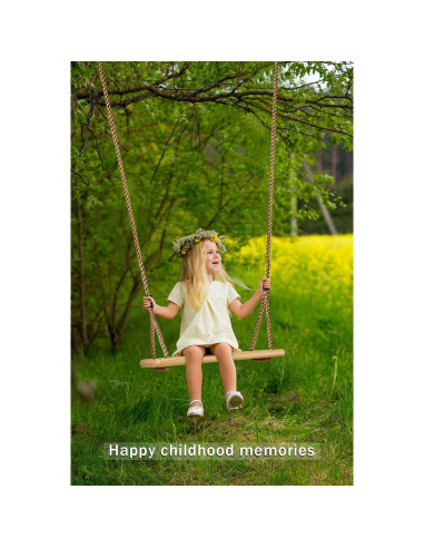 Columpio de Madera SimpleArt 43.9x19.6cm para Niños