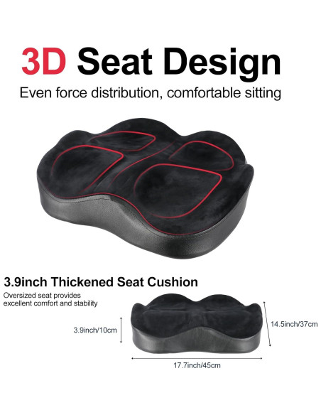 Trono Hidráulico ROWELL Ajustable 3D Negro 7.06 kg