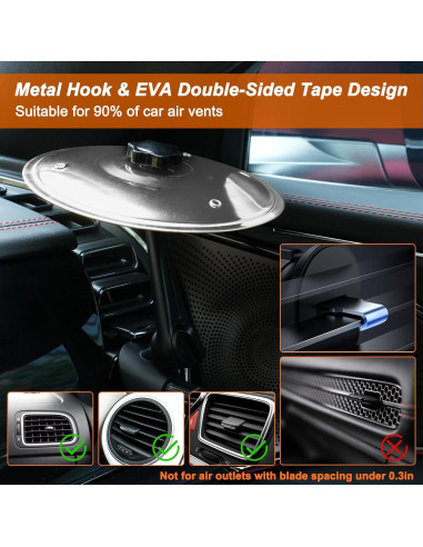 Cymbal de Coche Plata CCAV-S - Mini Instrumento de Percusión