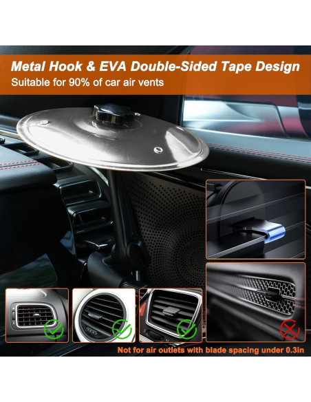 Cymbal de Coche Plata CCAV-S - Mini Instrumento de Percusión