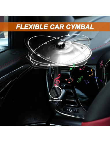 Cymbal de Coche Plata CCAV-S - Mini Instrumento de Percusión