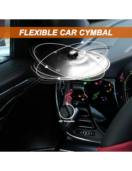 Cymbal de Coche Plata CCAV-S - Mini Instrumento de Percusión