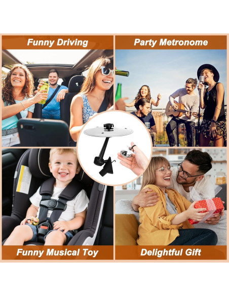 Cymbal de Coche Plata CCAV-S - Mini Instrumento de Percusión