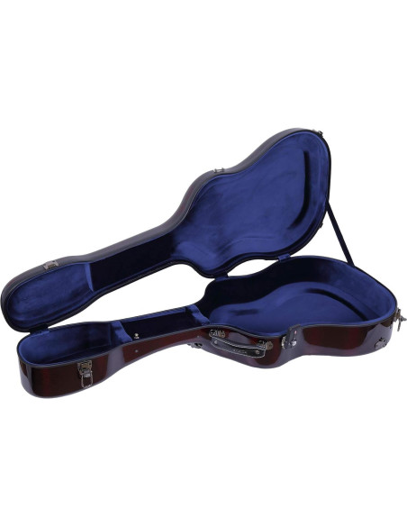 Estuche para guitarra Dreadnought Crossrock CRF6030DRD - Fibra de carbono, Rojo