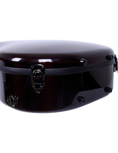 Estuche para guitarra Dreadnought Crossrock CRF6030DRD - Fibra de carbono, Rojo