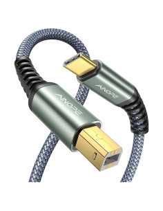 Cable USB C a USB B AINOPE 2m Alta Velocidad Gris