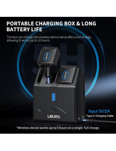 Sistema Inalámbrico de Guitarra LEKATO JW-06 5.8G con Caja de Carga 2