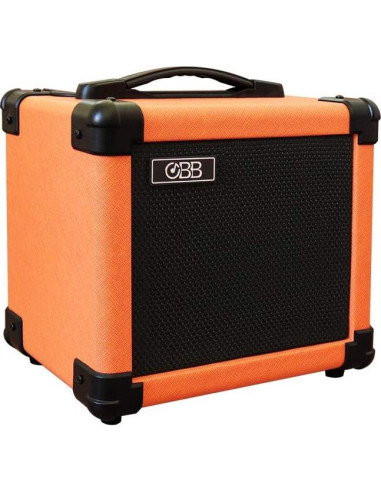 Amplificador de guitarra portátil OBB 10W Bluetooth naranja