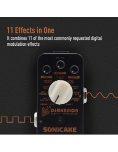 Pedal de Efectos de Guitarra Sonicake QSS2-10 11 Modos Digital 2