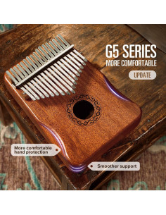 Kalimba MIFOGE 17 Teclas de Caoba con Caja Protectora 2