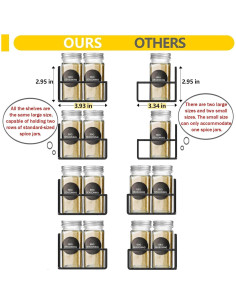 Organizador Magnético de Especias SMRCAD 5pack Negro 2