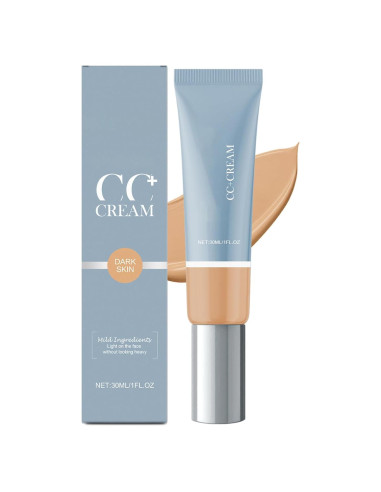 Crema CC Hidratante Qawnfy 30ml Color Oscuro para Mujeres