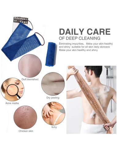 Kit de 3 Esponjas Exfoliantes de Red Africana Vootcker