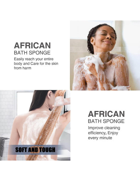Kit de 3 Esponjas Exfoliantes de Red Africana Vootcker Kit de 3 Esponjas Exfoliantes de Red Africana Vootcker