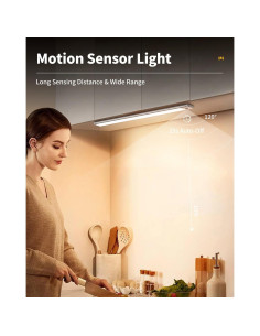 Luz LED con Sensor de Movimiento NICKLUC 20.32 cm Recargable 2