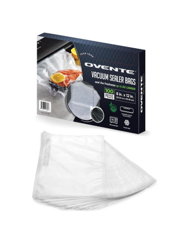 Bolsas de Sellado al Vacío OVENTE ACPSVPQ100, 100 pcs 20x30 cm