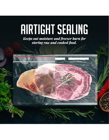 Bolsas de Sellado al Vacío OVENTE ACPSVPQ100, 100 pcs 20x30 cm