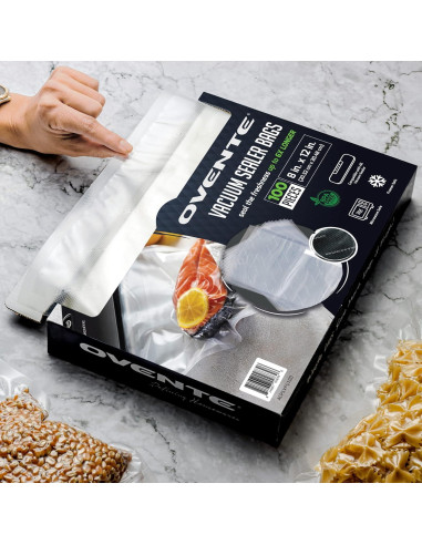 Bolsas de Sellado al Vacío OVENTE ACPSVPQ100, 100 pcs 20x30 cm