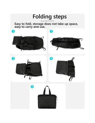 Mochila de Senderismo 30L Unisex YongH Plegable Ligera