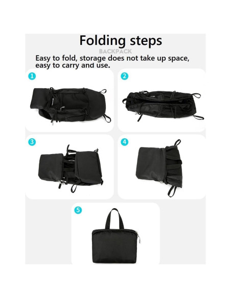 Mochila de Senderismo 30L Unisex YongH Plegable Ligera