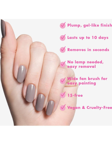 Esmalte de Uñas Olive & June AW Gris Cálido 15-Free 10 Días