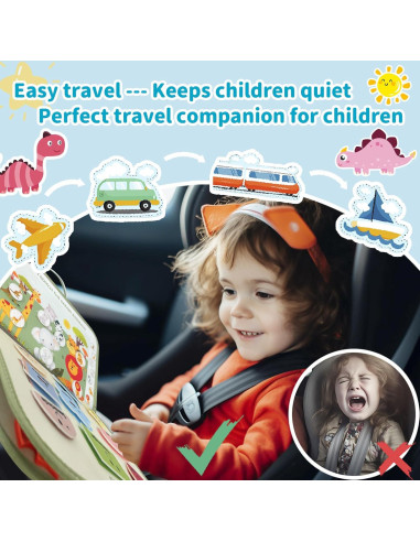 Tablero Ocupado Montessori Aurasys 9 en 1 para Niños 1-4 Años