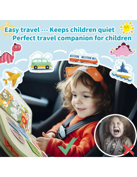 Tablero Ocupado Montessori Aurasys 9 en 1 para Niños 1-4 Años