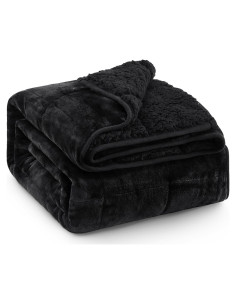Manta con peso Eazfy Pro Sherpa 122x183 cm 5.4 kg Negra