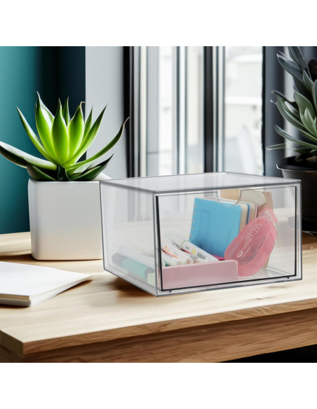 Organizador de Maquillaje Acrílico ZEXALOR 10 Cajones 16.5 cm