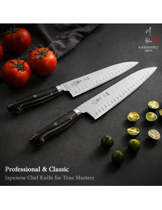 Cuchillo de Chef KAWAHIRO 21 cm Acero Japonés Hecho a Mano 2