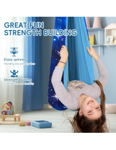 Hamaca Sensorial OUTREE para Niños Azul 139.9x150.4 cm 2
