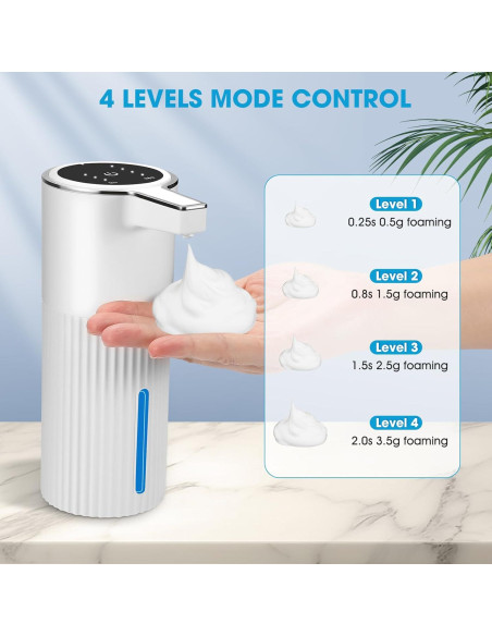 Paquete de 2 Dispensadores Automáticos de Jabón Espumoso VZZNN