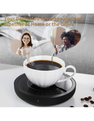Calentador de Tazas Eléctrico Irrompible Negro 36W 3 Temperaturas