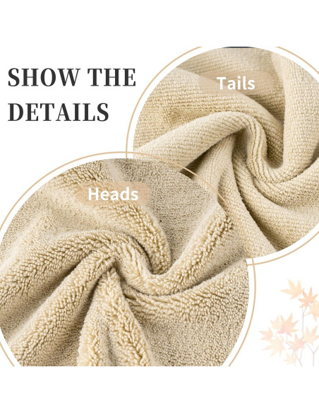 Juego de Toallas de Baño Microfibra Beige 3 Piezas Secado Rápido