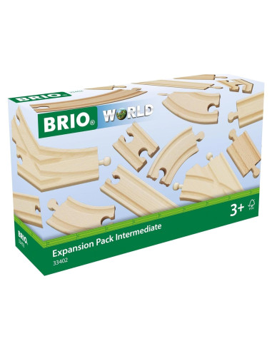 Paquete de Expansión Intermedio BRIO World - 16 Piezas de Madera