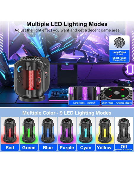 Cargador Rápido Magnético para Joy-Con Nintendo Switch 2