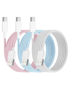Cable Carplay 3 Paquetes 6Ft USB A a C 60W MFi para iPhone