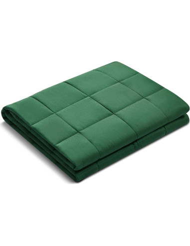 Manta con Peso RelaxBlanket Verde Oscuro 60x80" 4.54kg