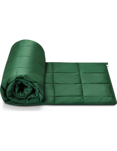 Manta con Peso RelaxBlanket Verde Oscuro 60x80" 4.54kg