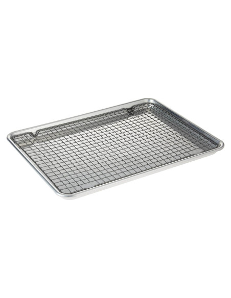 Bandeja Media con Rejilla Antiadherente Nordic Ware 45.7x32.8cm